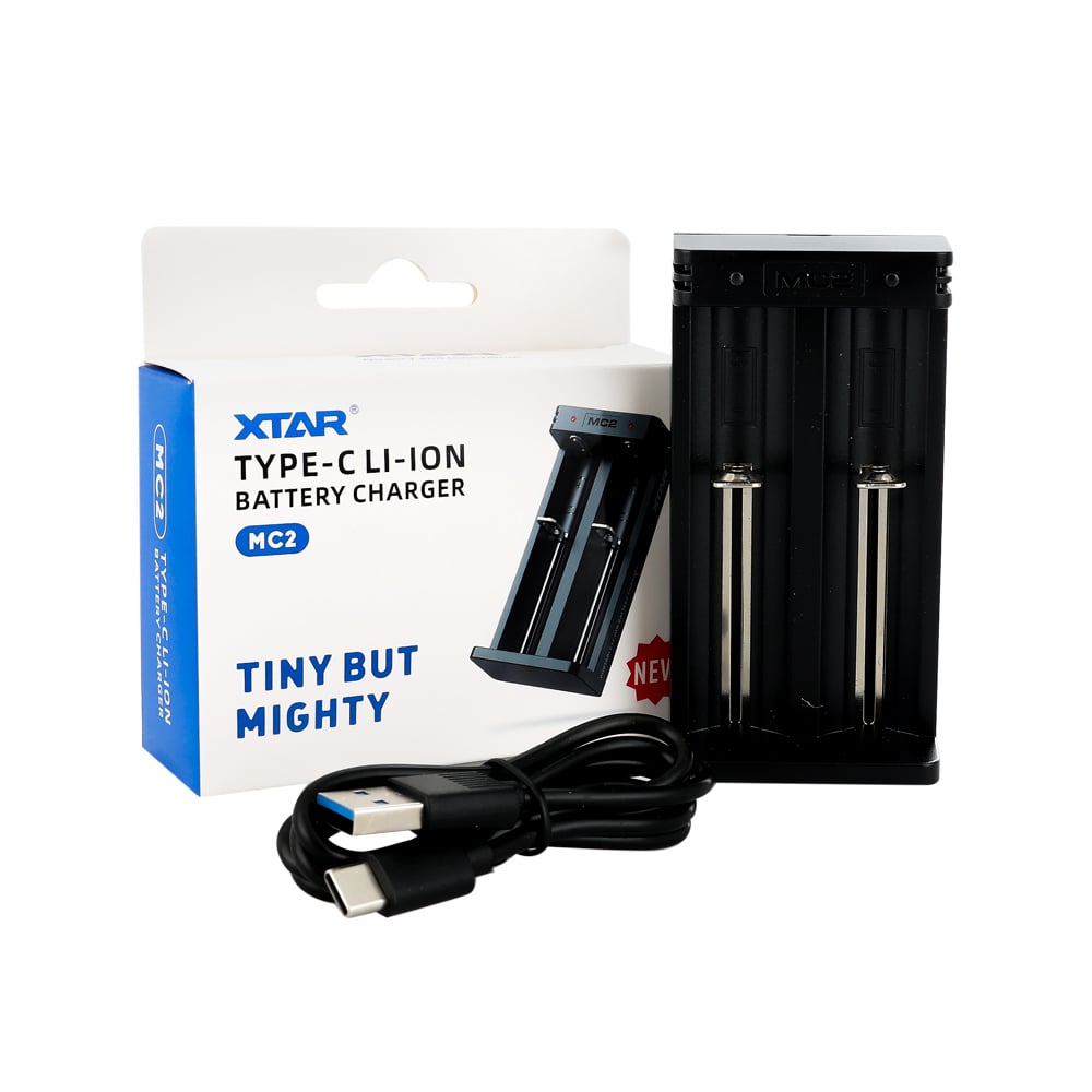 Xtar MC2 - Taşınabilir Li-ion Pil Şarj Cihazı - 1.0A 2li