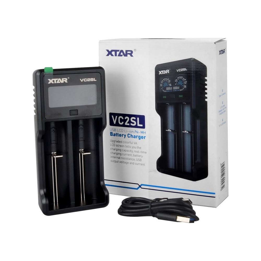 Xtar VC2SL - Taşınabilir LCD Ekranlı Li-ion/Ni-Mh/Ni-Cd Pil Şarj Cihazı - 2li