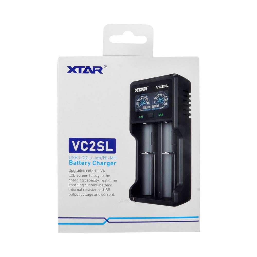 Xtar VC2SL - Taşınabilir LCD Ekranlı Li-ion/Ni-Mh/Ni-Cd Pil Şarj Cihazı - 2li