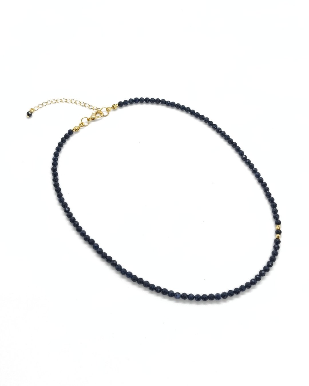 Safir Kolye - 3 mm Faset Kesim