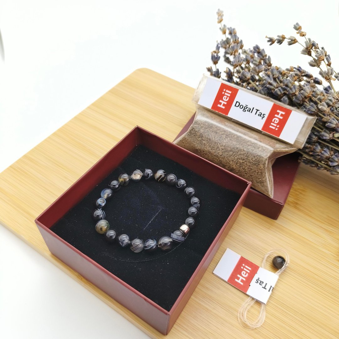 Göz Akik Taşı Bileklik - 8 mm