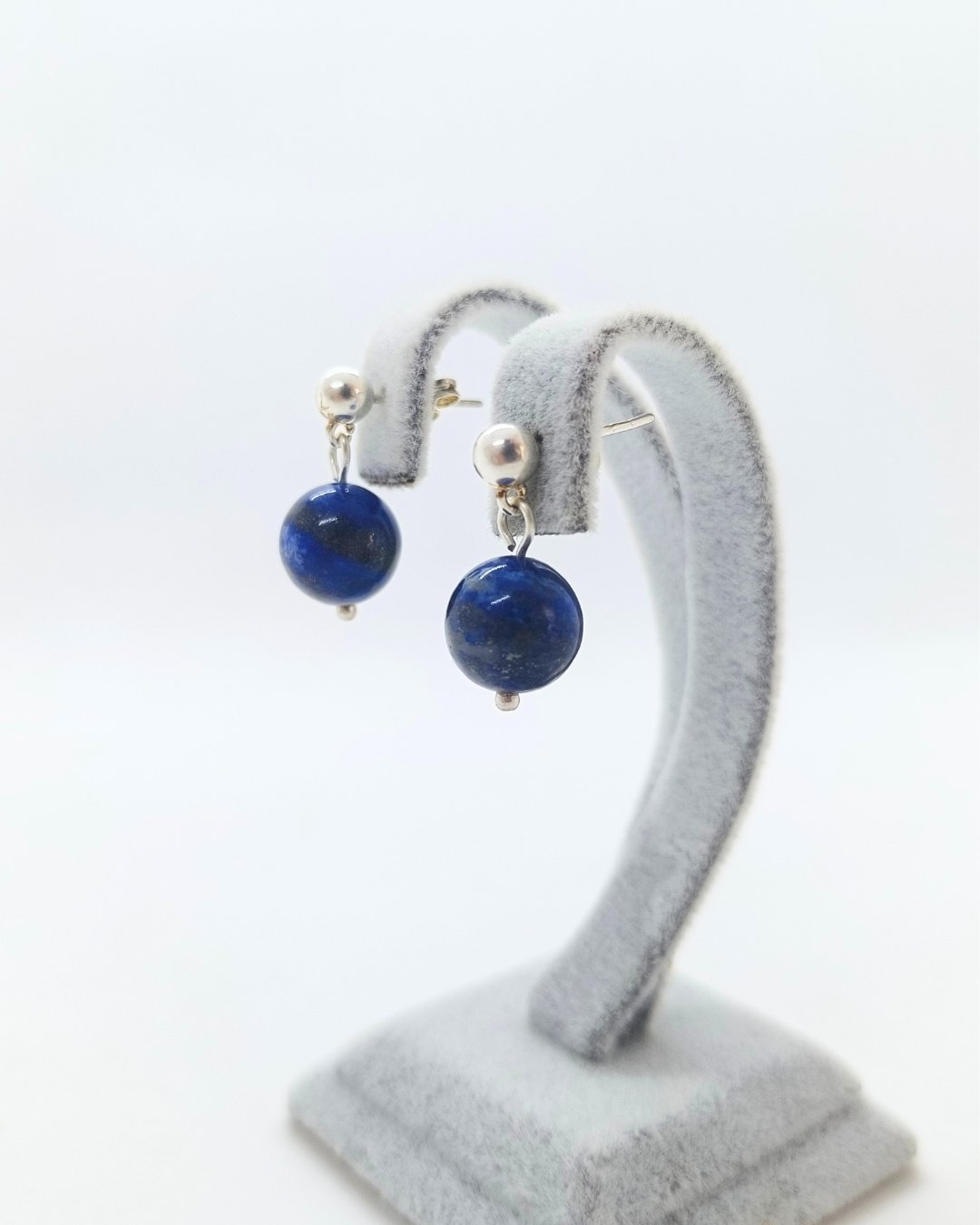 Lapis Lazuli Küpe 925 Ayar Gümüş