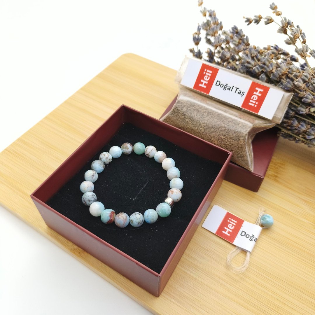 Larimar Bileklik - 8 mm
