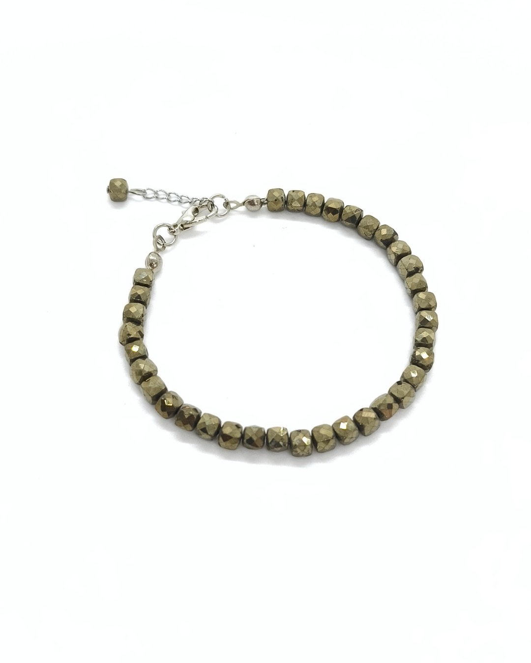 Pirit Bileklik - 4 mm Faset Kesim