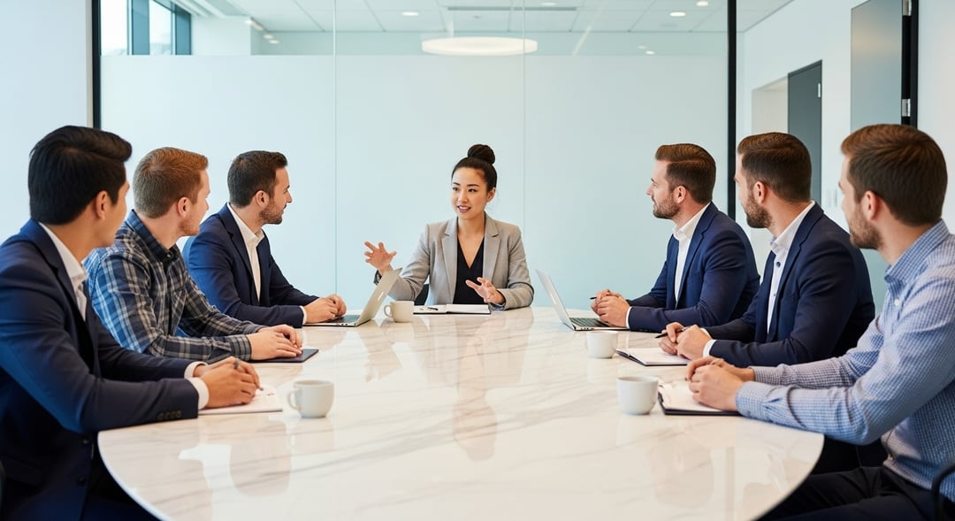 Oval Masa ile Dengeli Liderlik ve İş Birliği Ortamı
