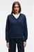 ARINEL Kadın V Yaka Regular Fit Lacivert Sweatshirt