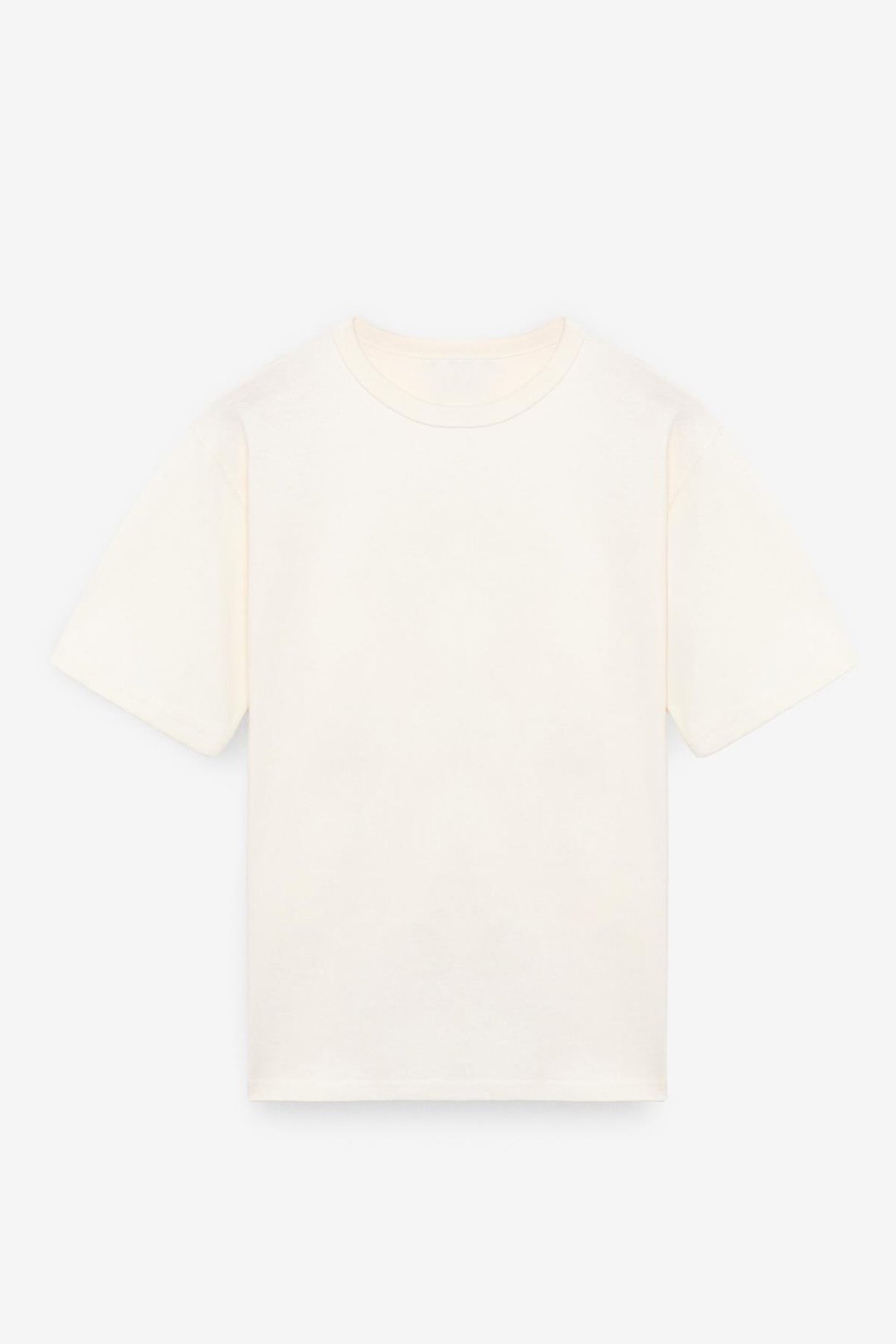 CATWALK Erkek %100 Pamuk Regular Fit Ekru T-Shirt