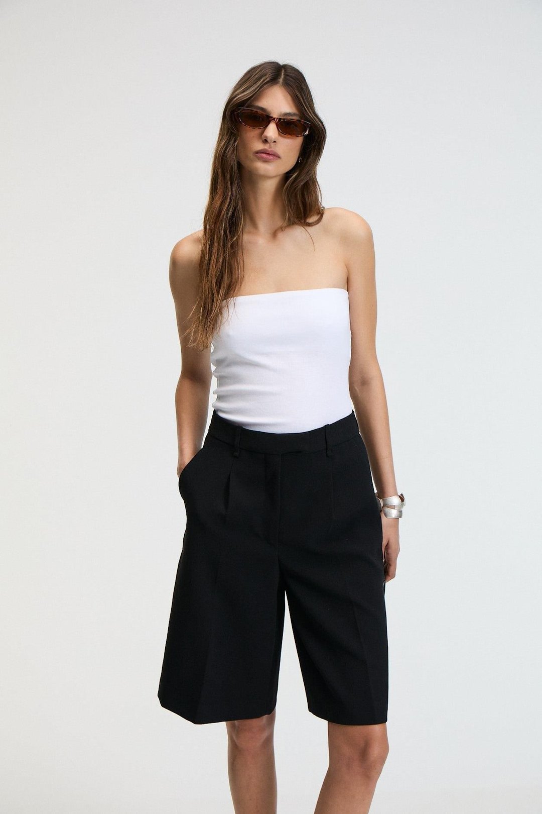 DELARA Kadın Straplez Slim Beyaz Büstiyer