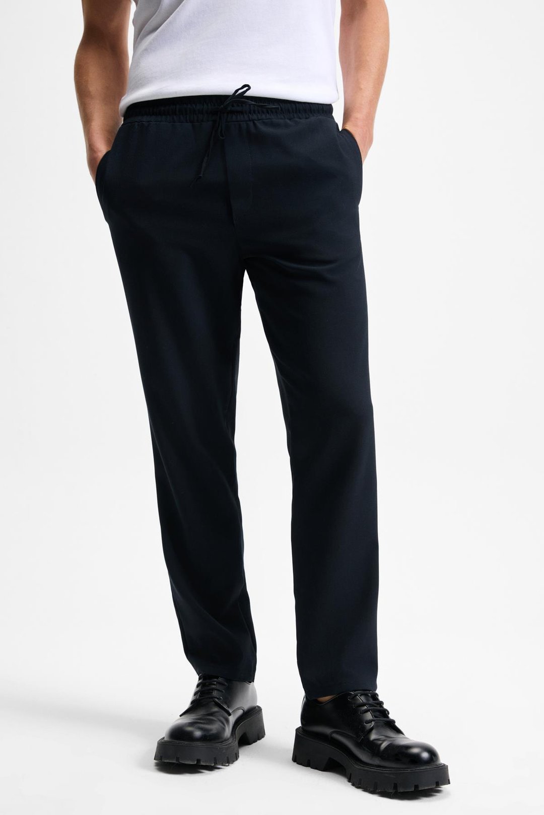 KHORN Erkek Relaxed Bağcıklı Normal Paça Lacivert Pantolon