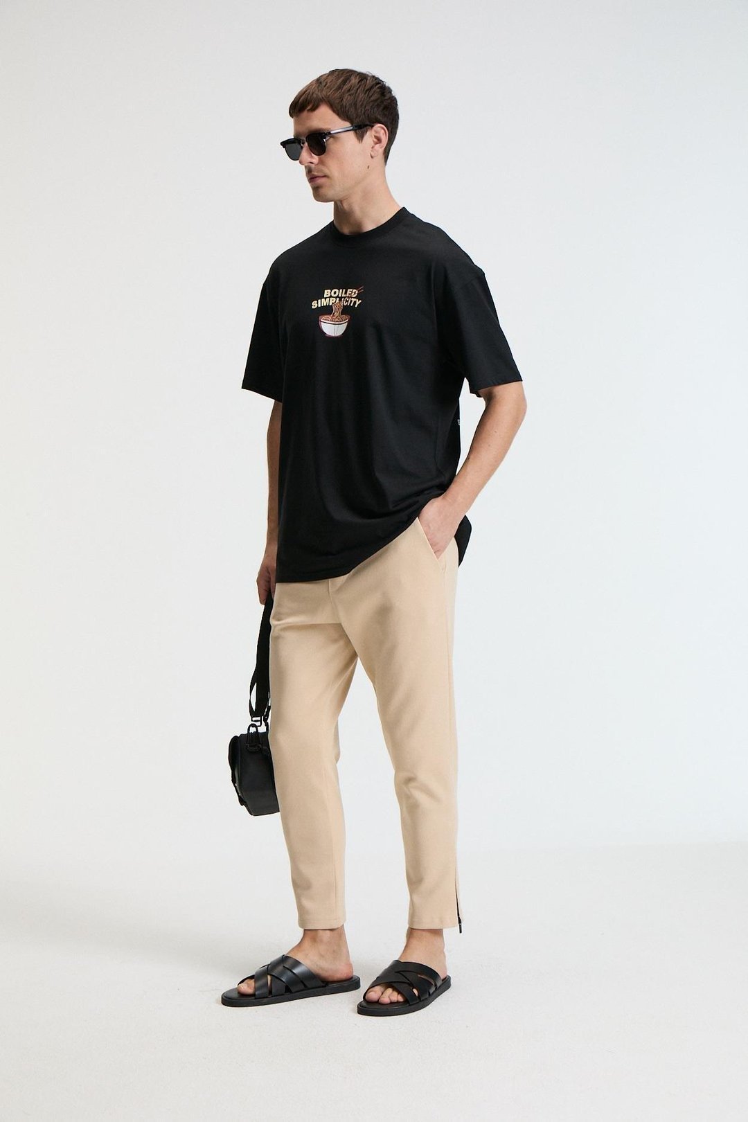 LAMARE Erkek Beli Lastikli Yanları Cepli Regular Fİt Bej Eşofman Altı