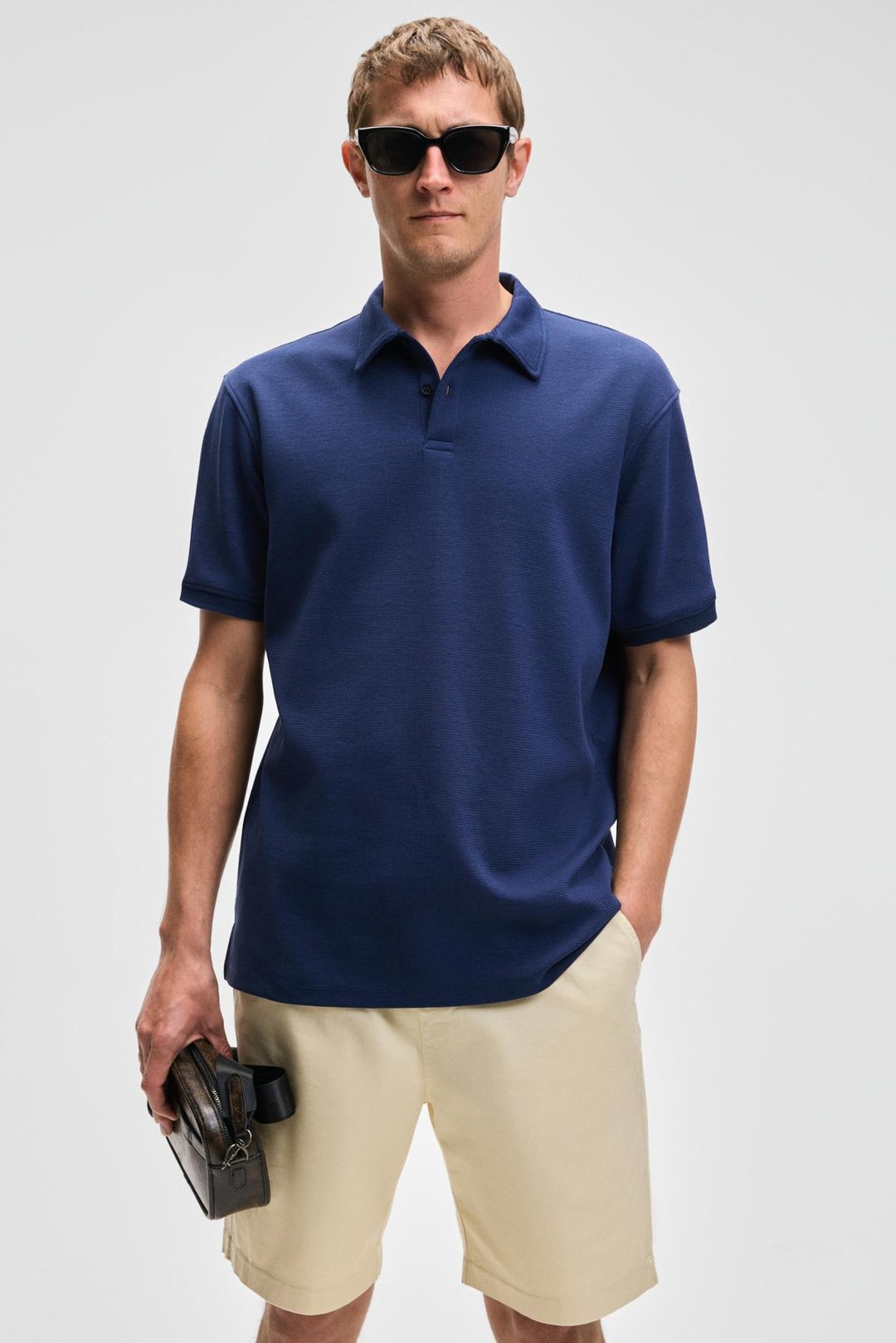LAPORTE  Regular Lacivert  Polo Yaka T-shirt