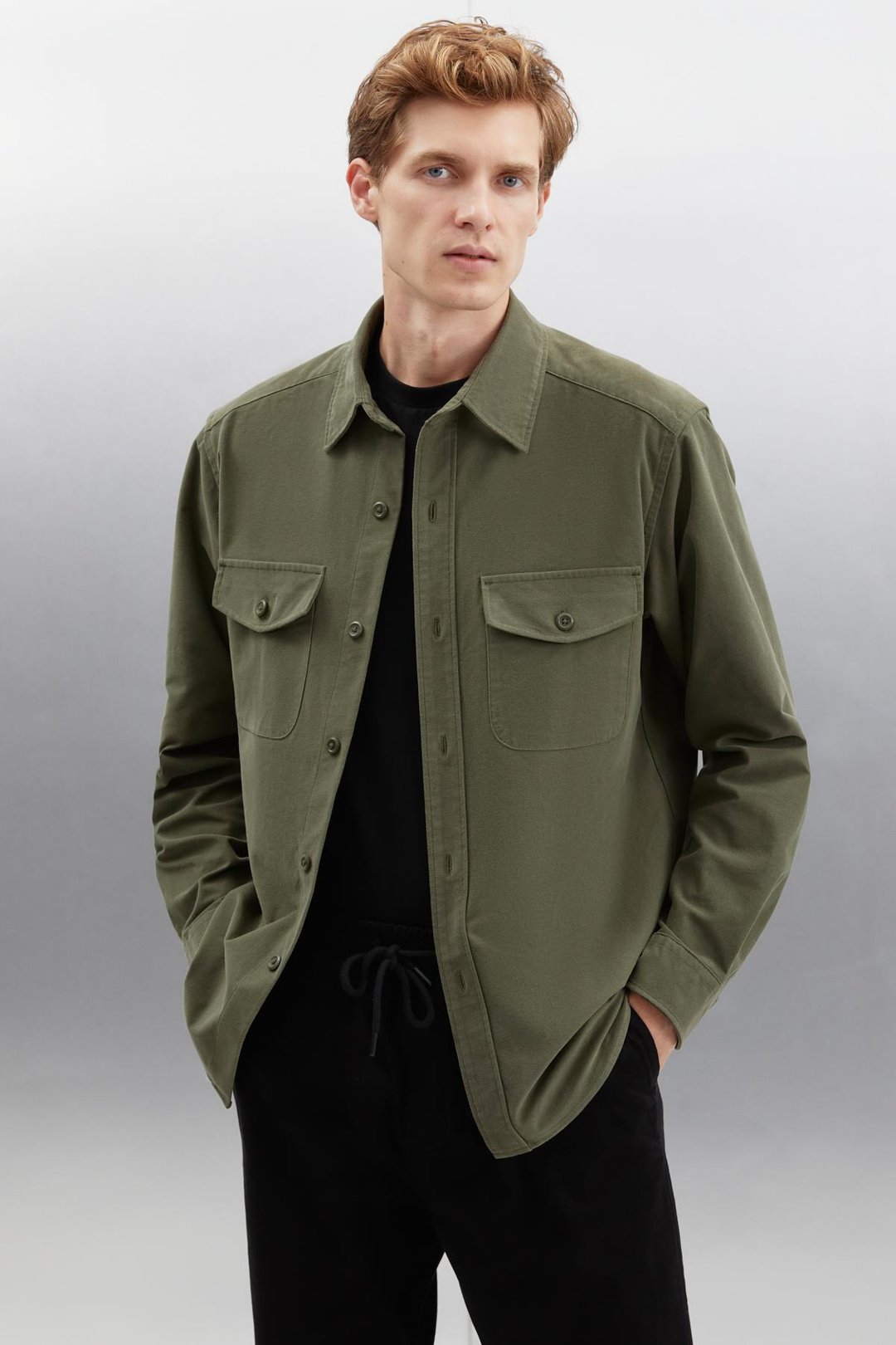 NADER  Regular Haki Tekli Ceket