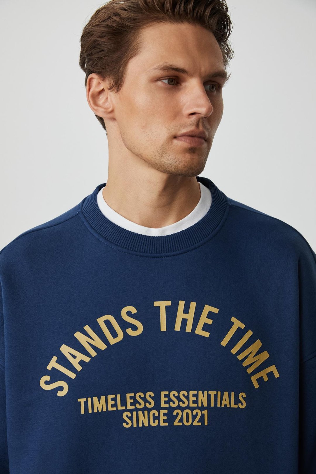 NORTON Erkek Yuvarlak Yaka 3 İplik Lacivert Sweatshirt