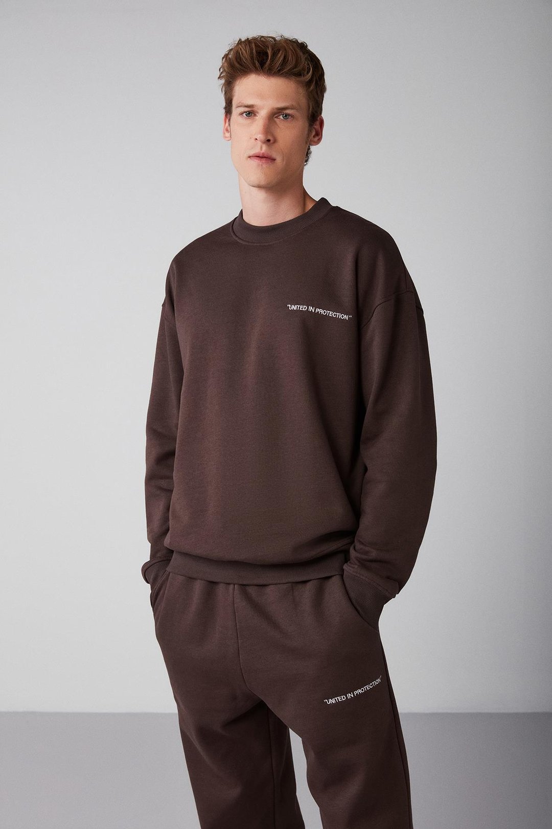 RAIROK  Comfort Fit Kahverengi  Sweatshirt