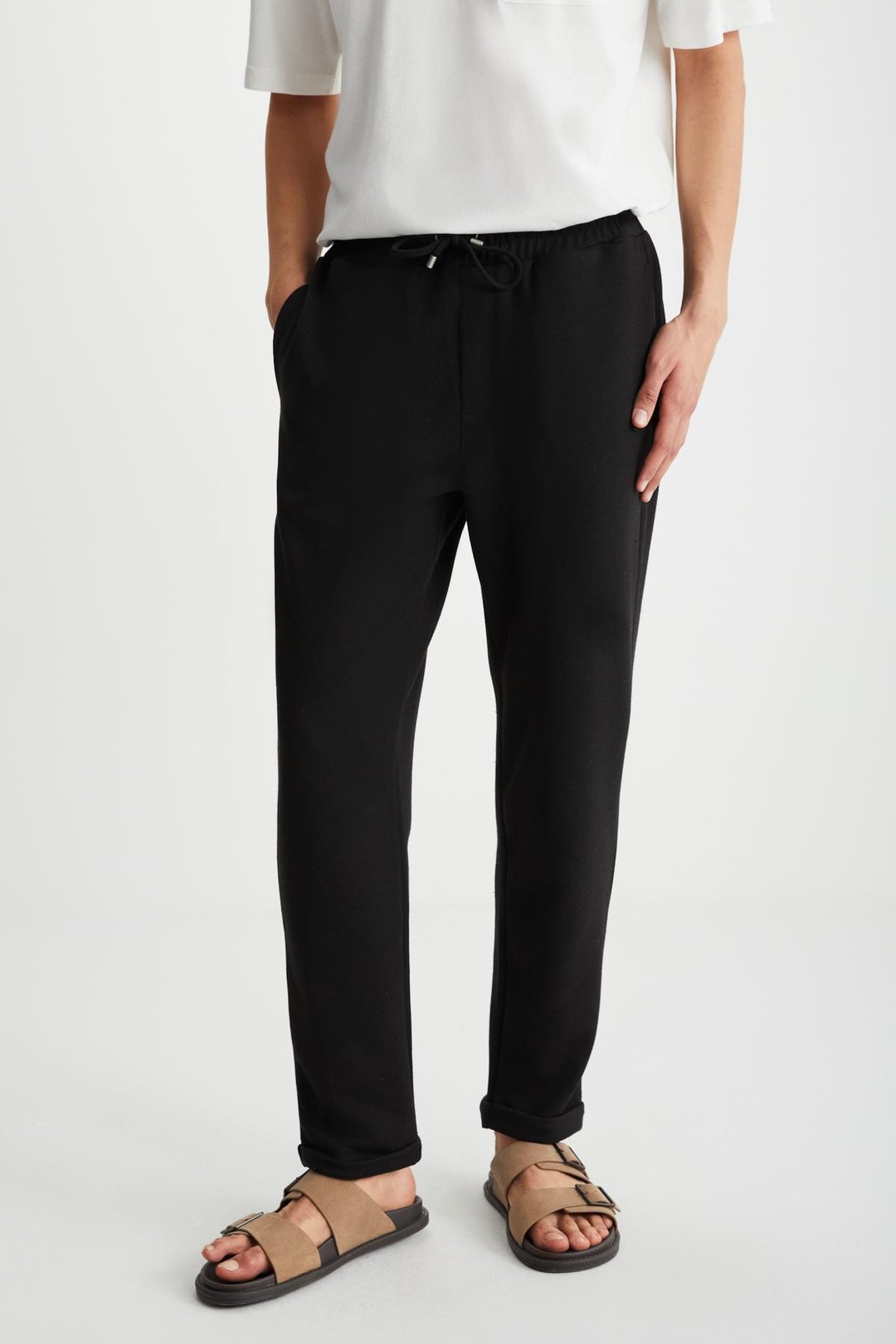 RAMADAN  Regular Siyah Tekli Eşofman Altı