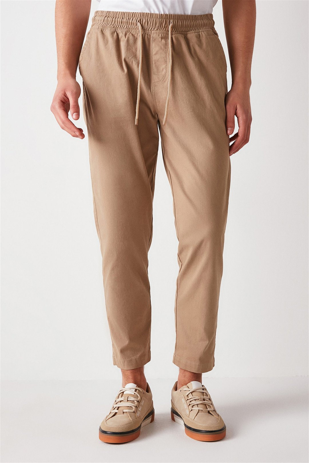 REESE Dokuma Relaxed Fit Bej  Pantolon