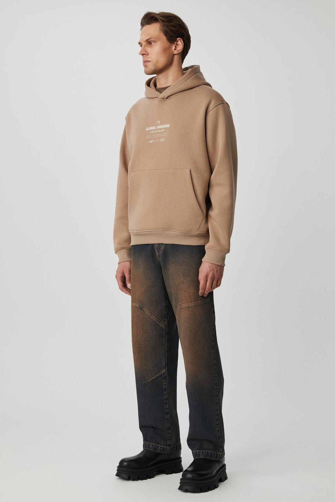 SANTILLANA Erkek Yumuşacık İçi Polarlı Vizon Sweatshirt