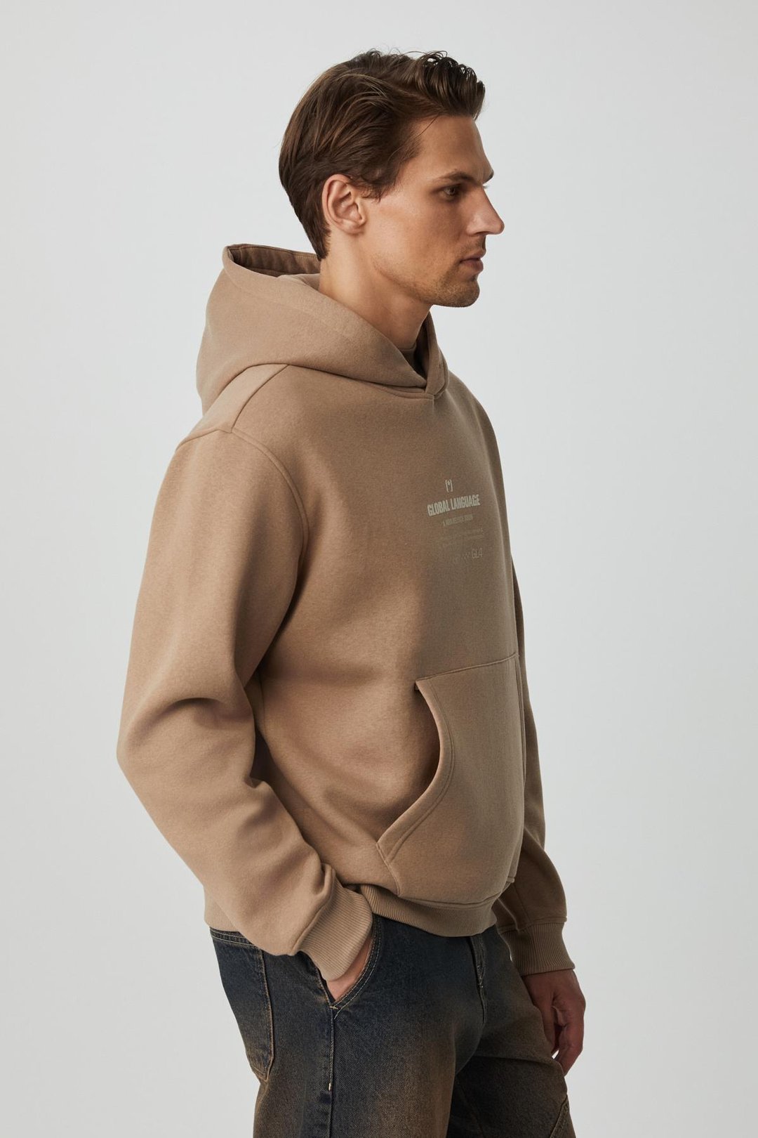 SANTILLANA Erkek Yumuşacık İçi Polarlı Vizon Sweatshirt