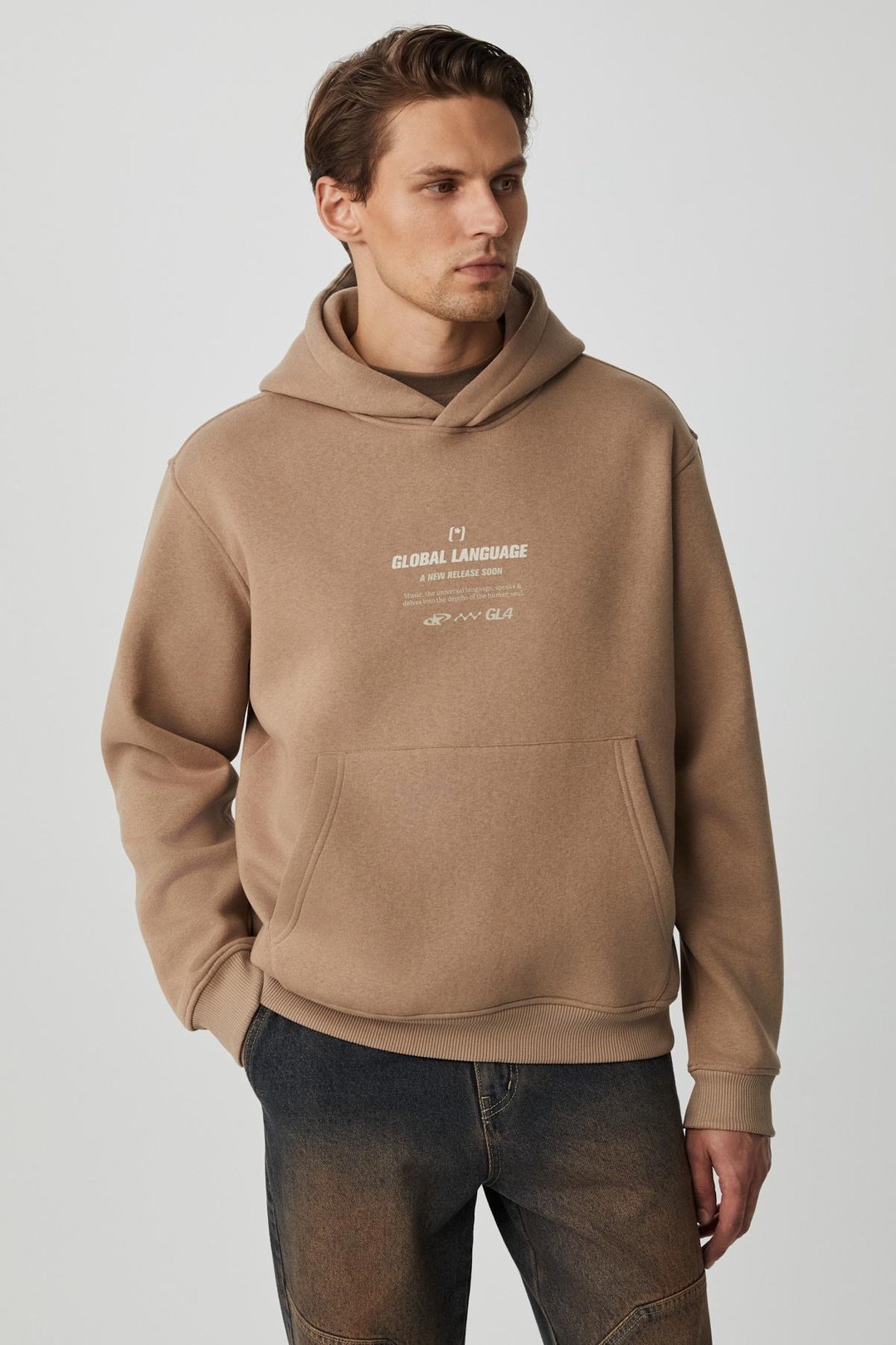 SANTILLANA Erkek Yumuşacık İçi Polarlı Vizon Sweatshirt