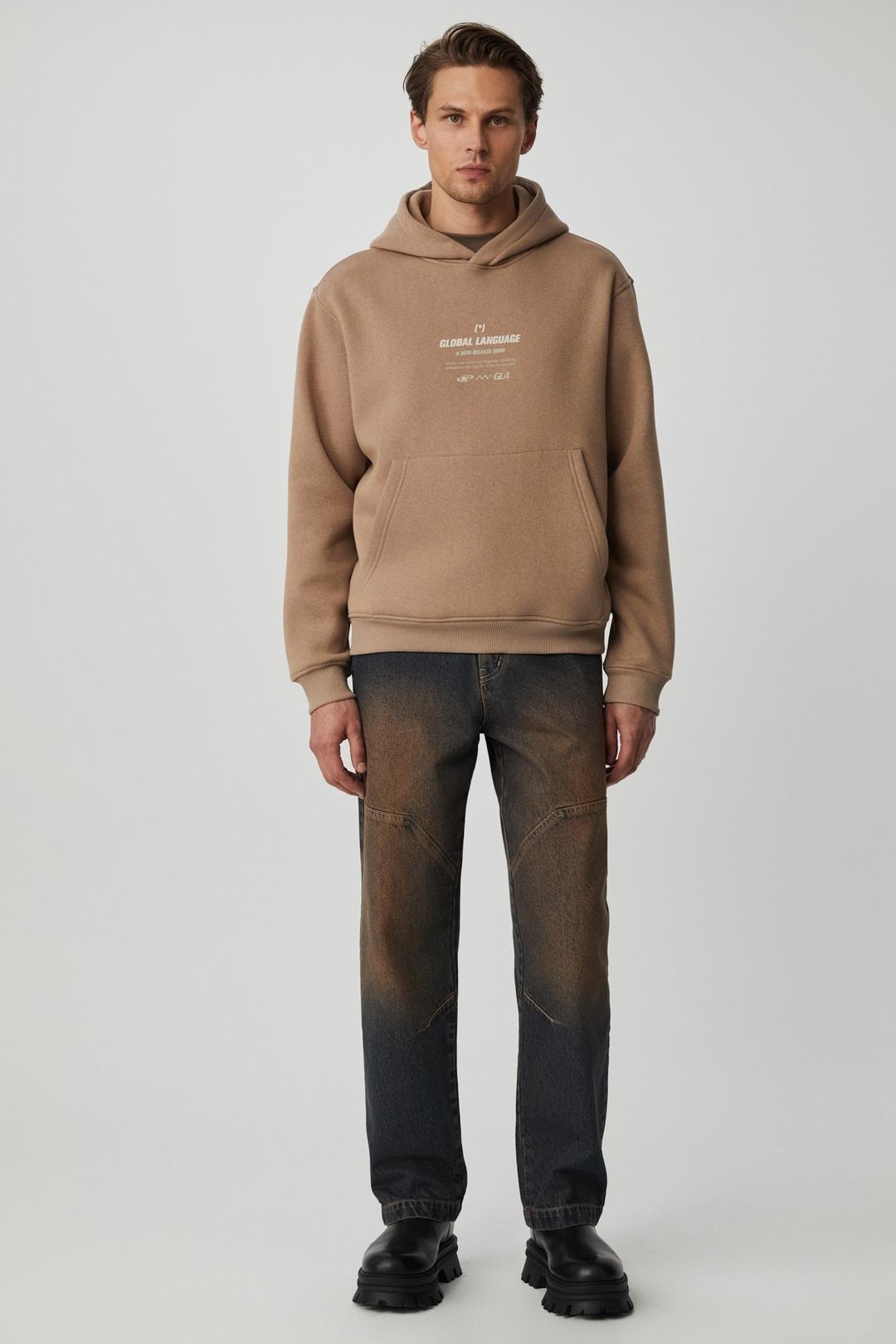SANTILLANA Erkek Yumuşacık İçi Polarlı Vizon Sweatshirt