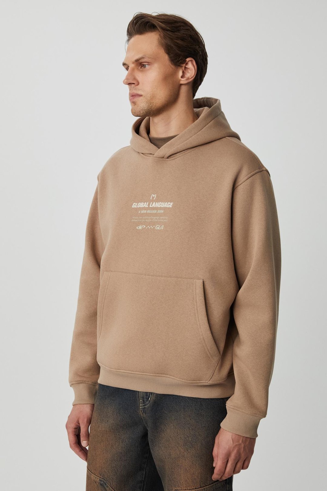 SANTILLANA Erkek Yumuşacık İçi Polarlı Vizon Sweatshirt