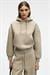 SELENE Kadın Kapüşonlu Kangru Cepli Regular Fit Taş Rengi Sweatshirt