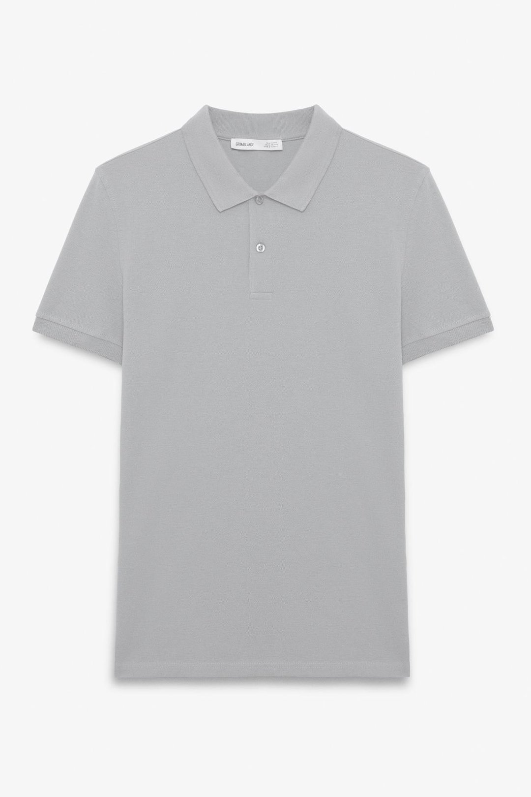 SKYLOOM Erkek %100 Pamuk Kısa Kollu Regular Fit Gri Polo Yaka T-Shirt
