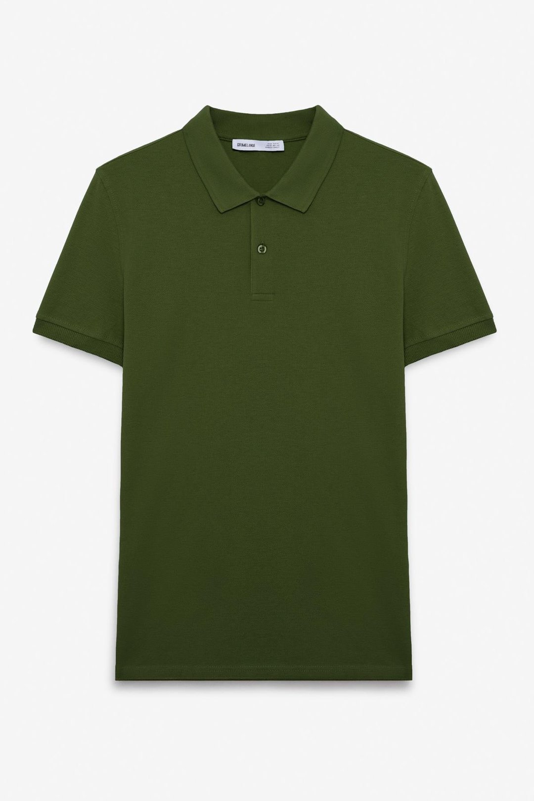 SKYLOOM Erkek %100 Pamuk Kısa Kollu Regular Fit Haki Polo Yaka T-Shirt