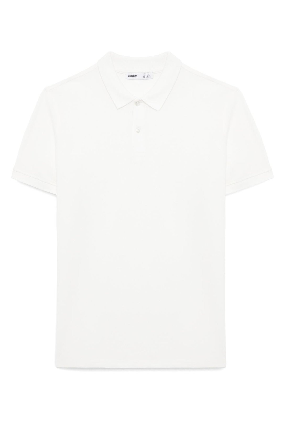 SKYLOOM Erkek %100 Pamuk Kısa Kollu Regular Fit Beyaz Polo Yaka T-Shirt