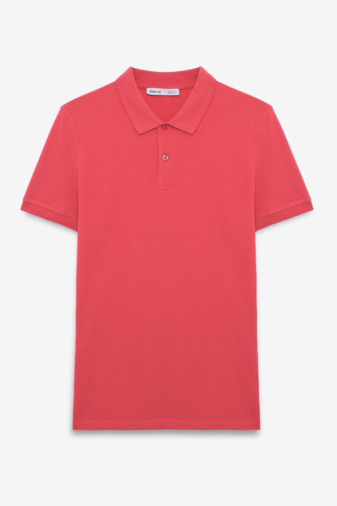 SKYLOOM Erkek %100 Pamuk Kısa Kollu Regular Fit Nar Çiçeği Polo Yaka T-Shirt