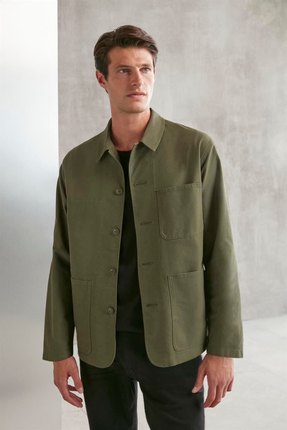 WAGNER  Regular Haki Tekli Ceket