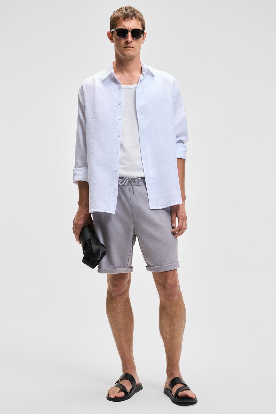 YOURI Erkek Beli Lastikli Arka Tek Cepli Relaxed Fit Lila Şort