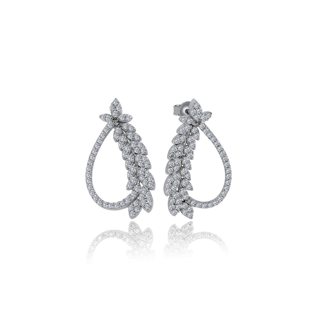 Effective Diamond Işıltı Buklesi Gümüş Küpe