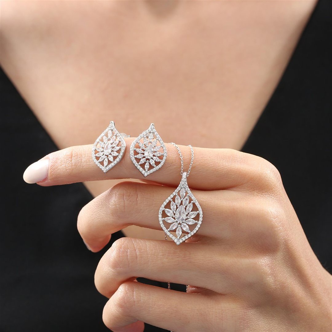 Effective Diamond Markiz Rüyası Gümüş Mini Set