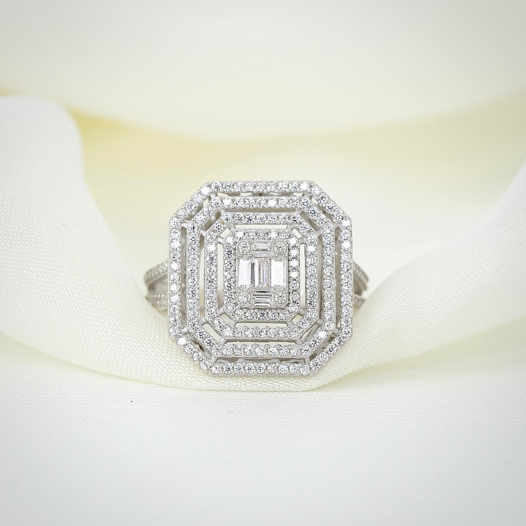 Effective Diamond Mega Baget Efsanesi Gümüş Yüzük