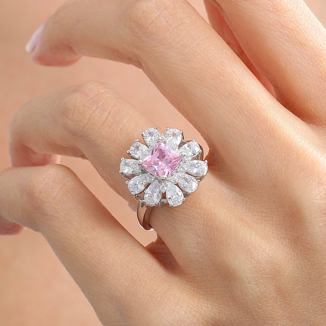 Effective Diamond Milano Rüyası Pink Taşlı Gümüş Yüzük