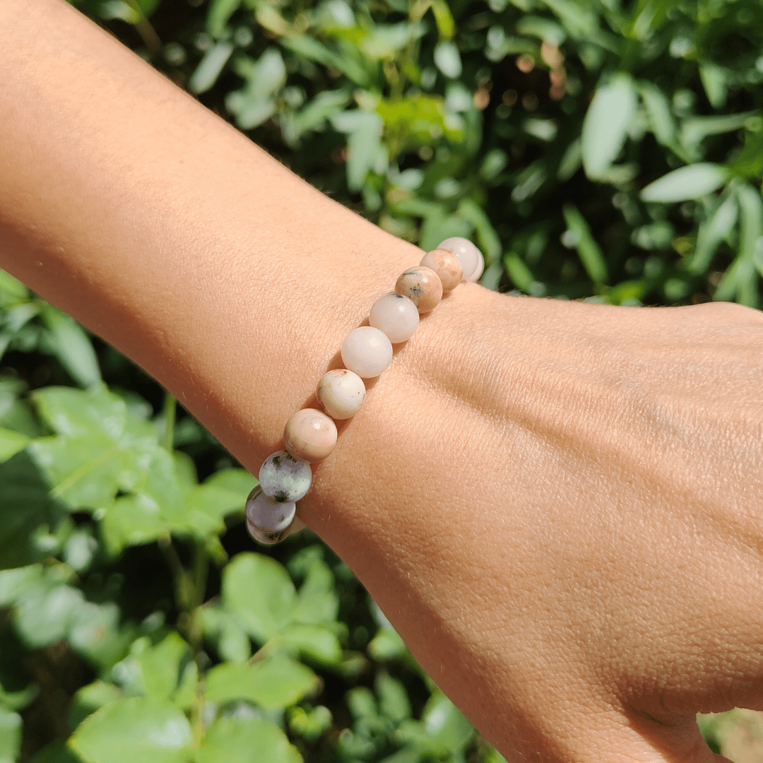 Aşk, Tutku ve Sevgi Bilekliği - Pempe Opal Bileklik - 8 mm