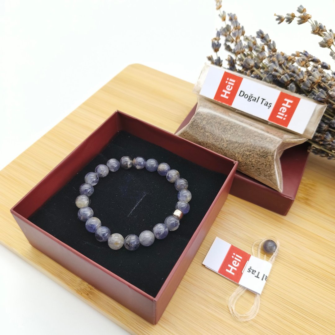İyolit Taşı Bileklik - 8 mm