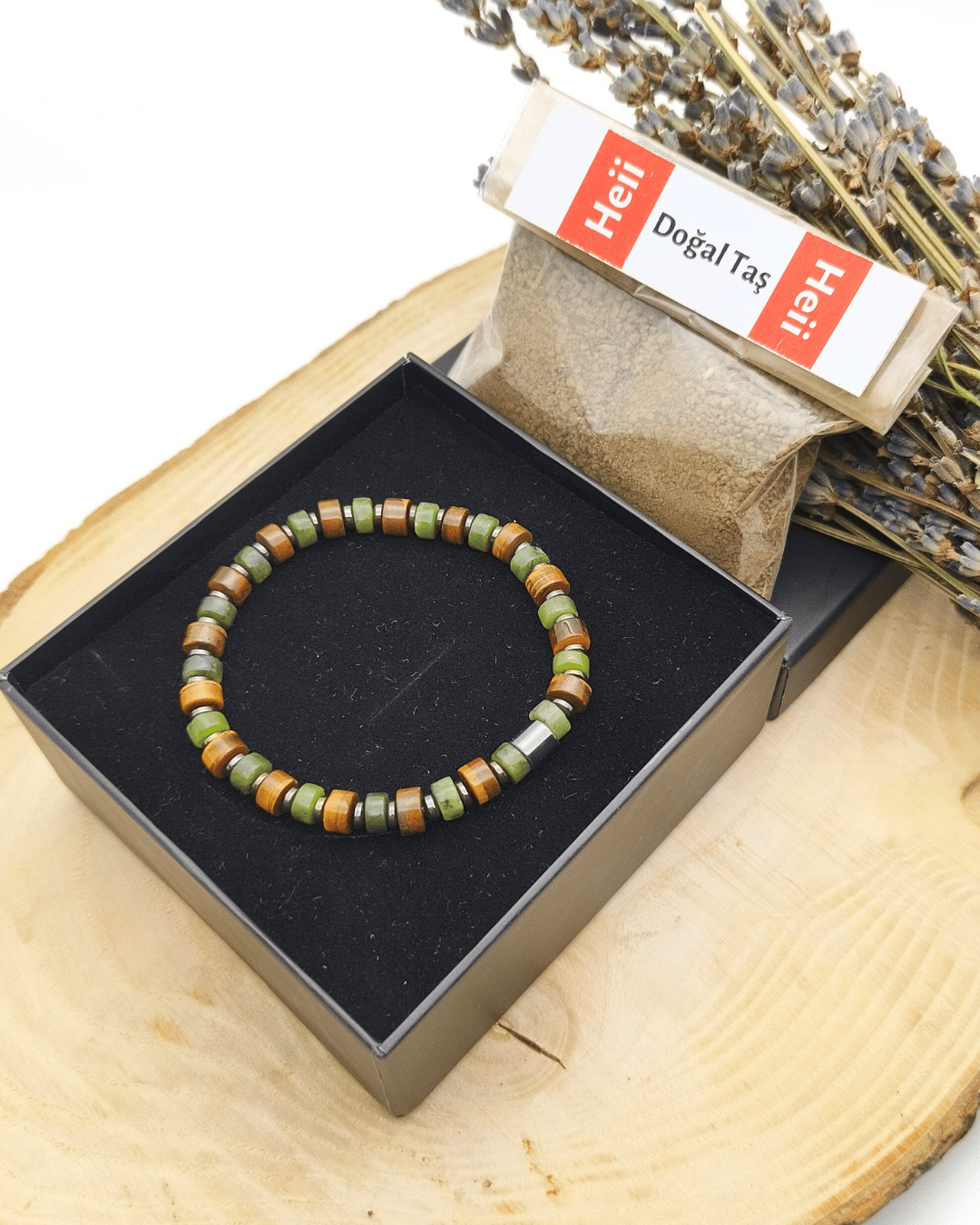 Kaplangözü ve Yeşim Taşı Erkek Bileklik