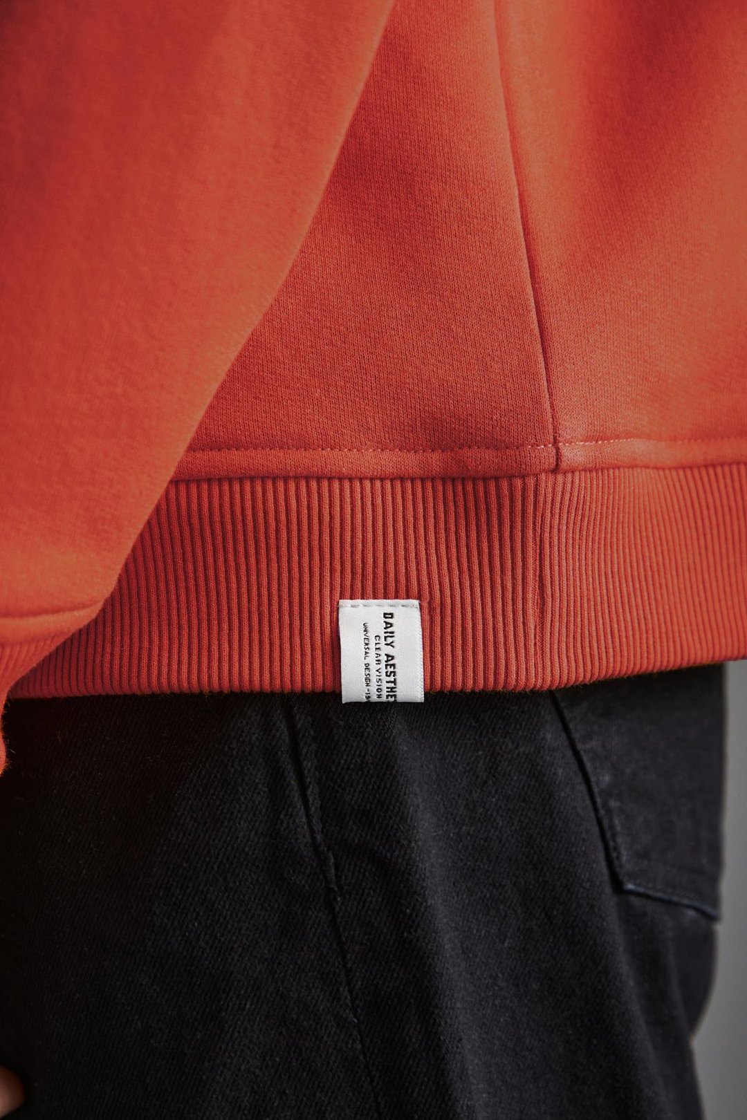 Adams Erkek Içi Polarlı Yumuşacık Organik Pamuklu Regular Fit Turuncu Sweatshirt