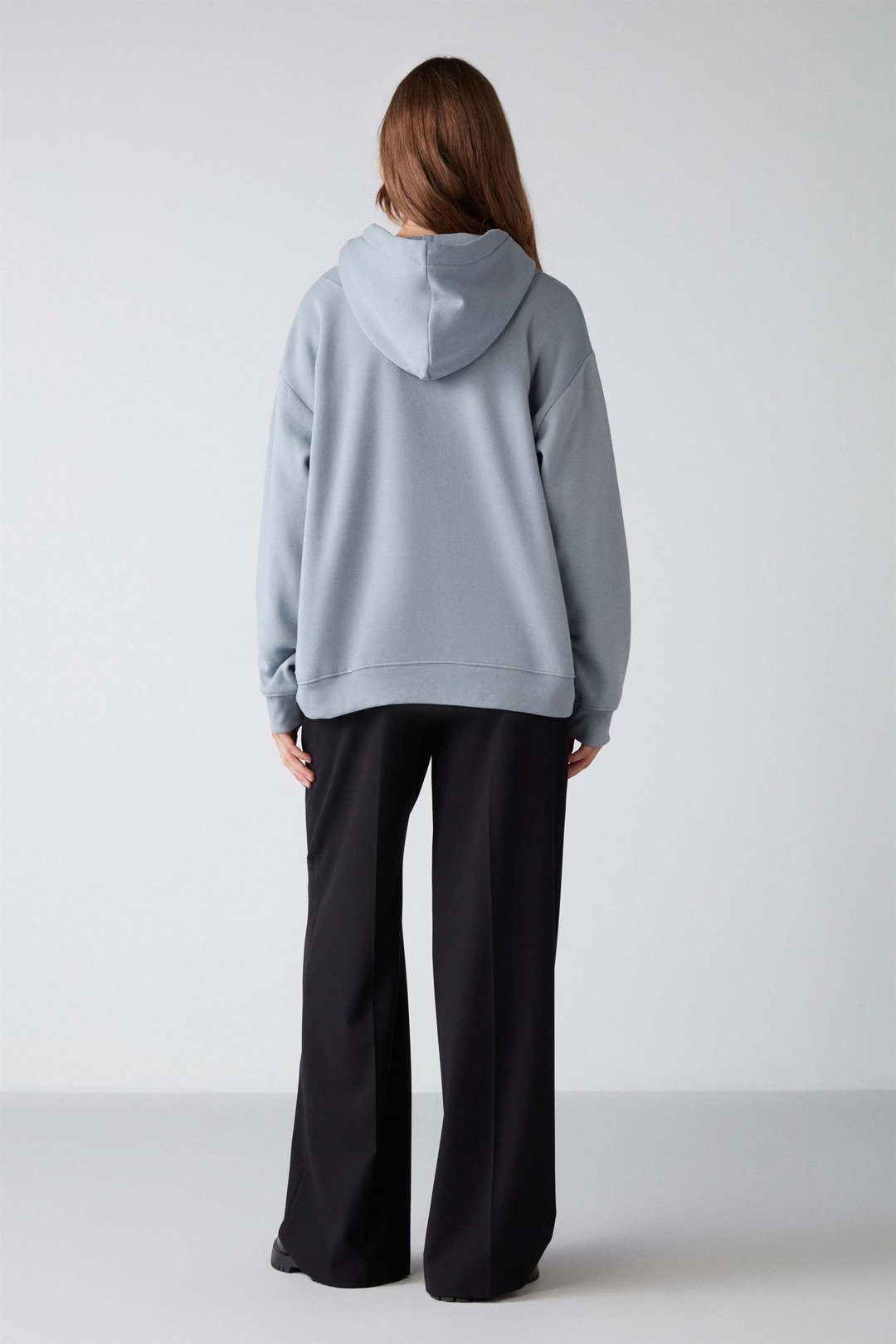 ADEL Örme Relaxed Mavi  Sweatshirt