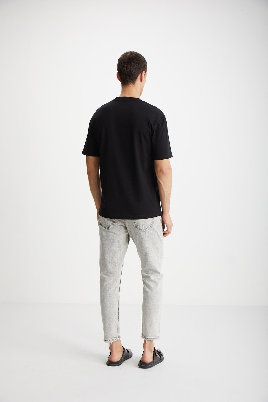 Alessandro Erkek 4'lü Organik Pamuk Regular Kalın Dokulu Bisiklet yaka Syh-Grmj-Byz T-Shirt