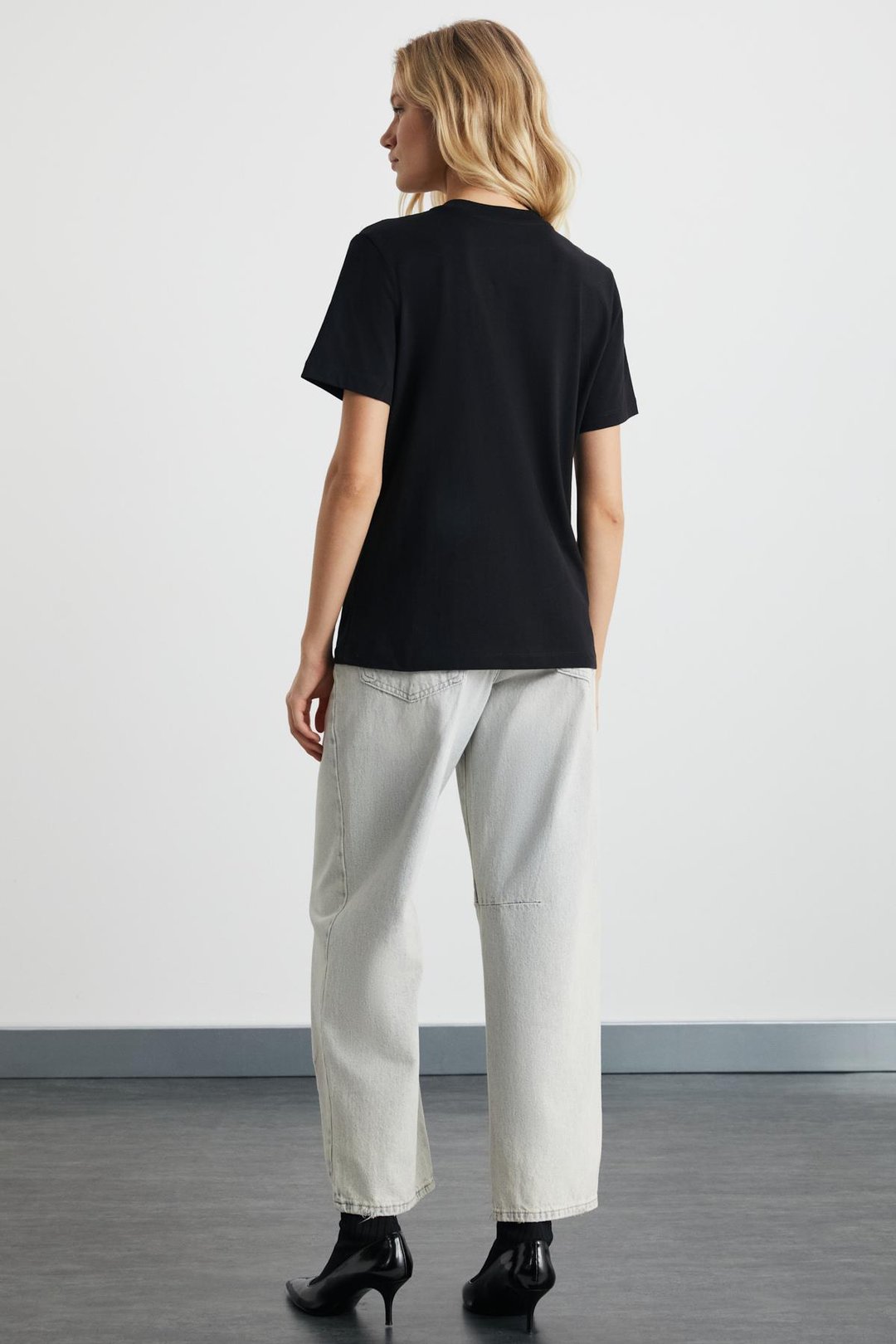 ALINE Kadın Siyah T-Shirt
