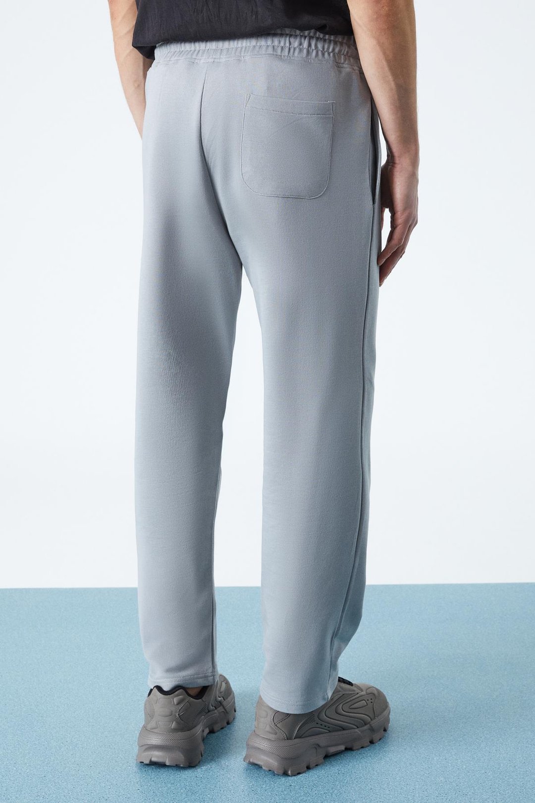 ALPHARA Erkek Organik Pamuklu Regular Gri Eşofman Altı