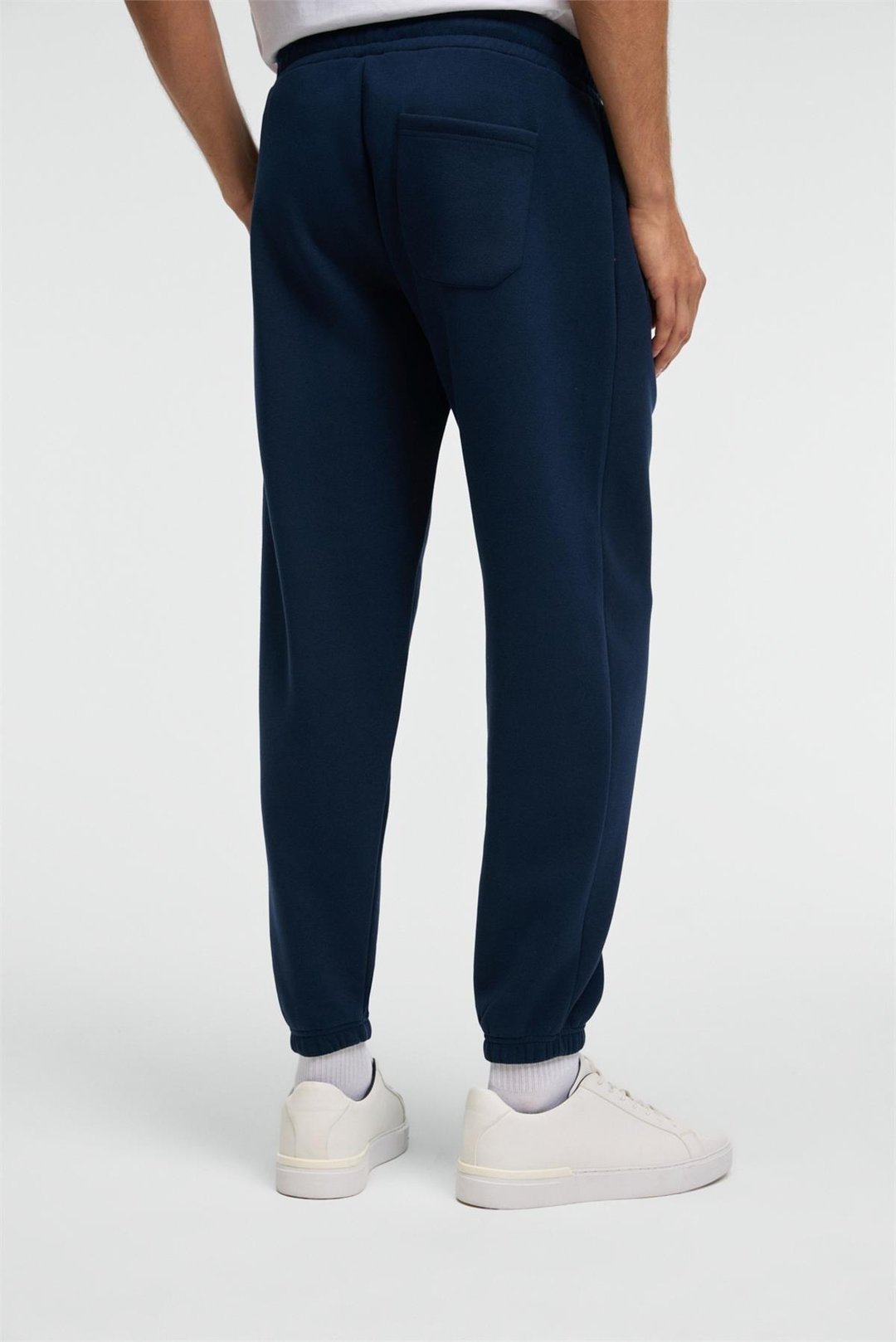 ANSEL Erkek Lastikli Dar Paça Üç Cepli Yumuşacık Organik Pamuklu Lacivert Eşofman Altı