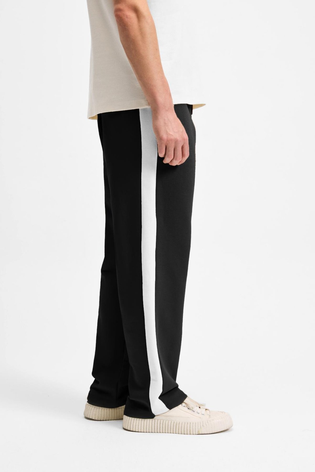 ARAUJO Erkek Beli Lastikli Relaxed Fit Siyah Eşofman Altı