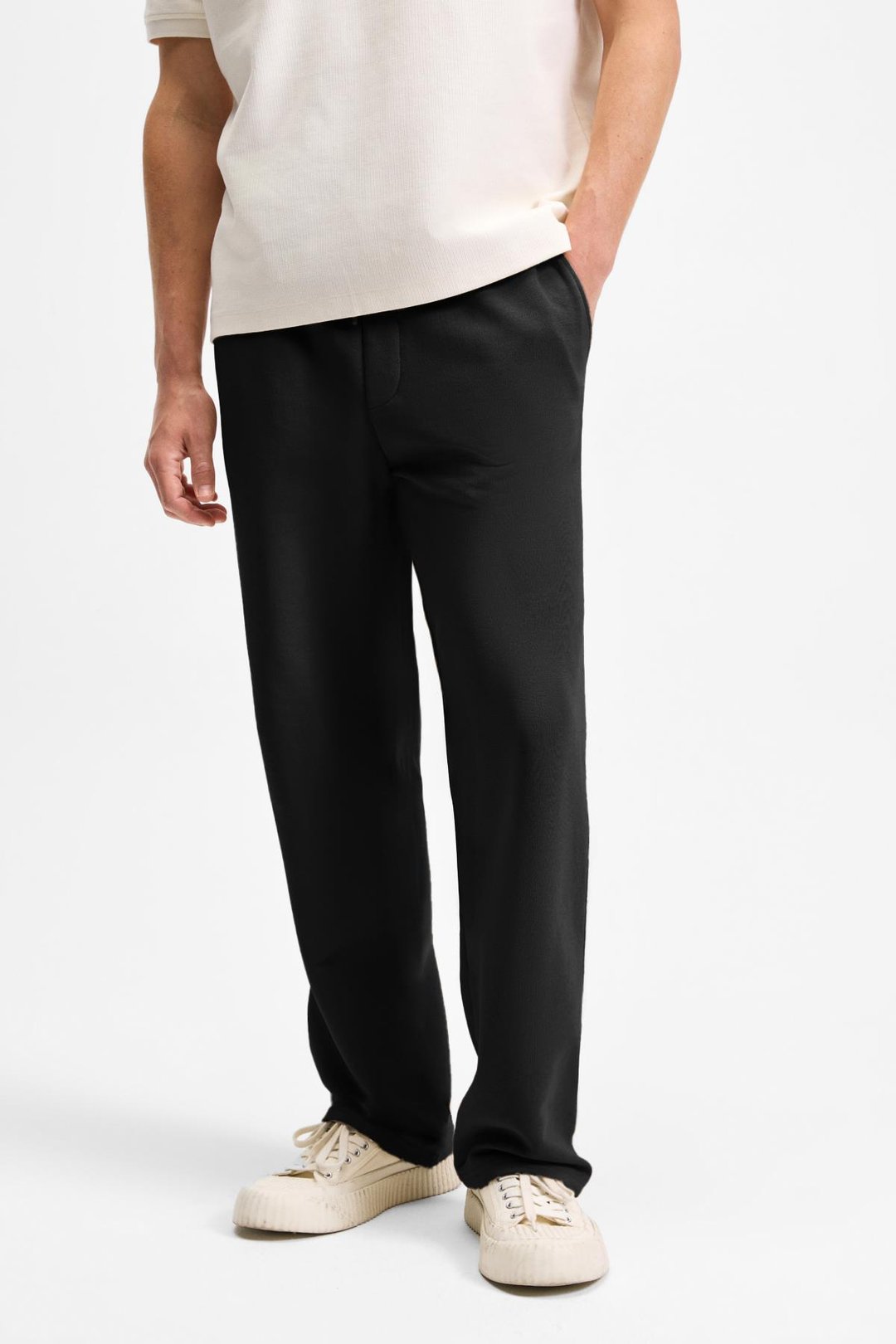 ARAUJO Erkek Beli Lastikli Relaxed Fit Siyah Eşofman Altı