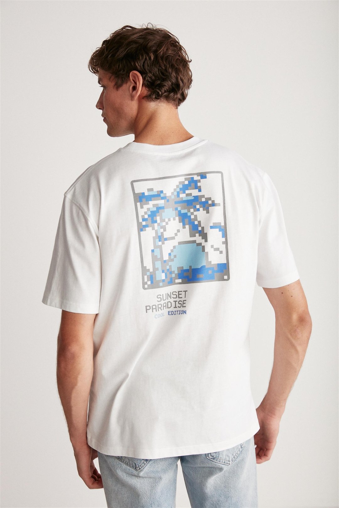 ARNALDO Örme Regular Beyaz Tekli T-Shirt