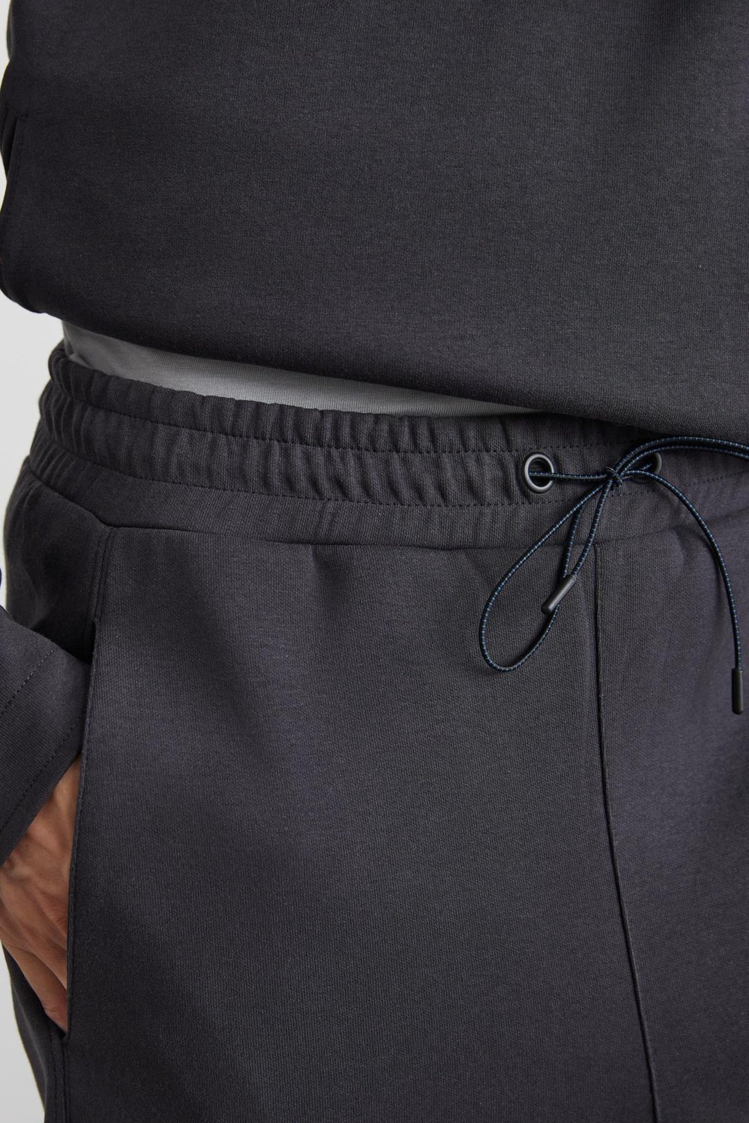 ARRAGON Erkek Scuba Organik Pamuklu İnterlok Kumaşlı Cepli Beli Sport Lastikli Antrasit Eşofman Altı