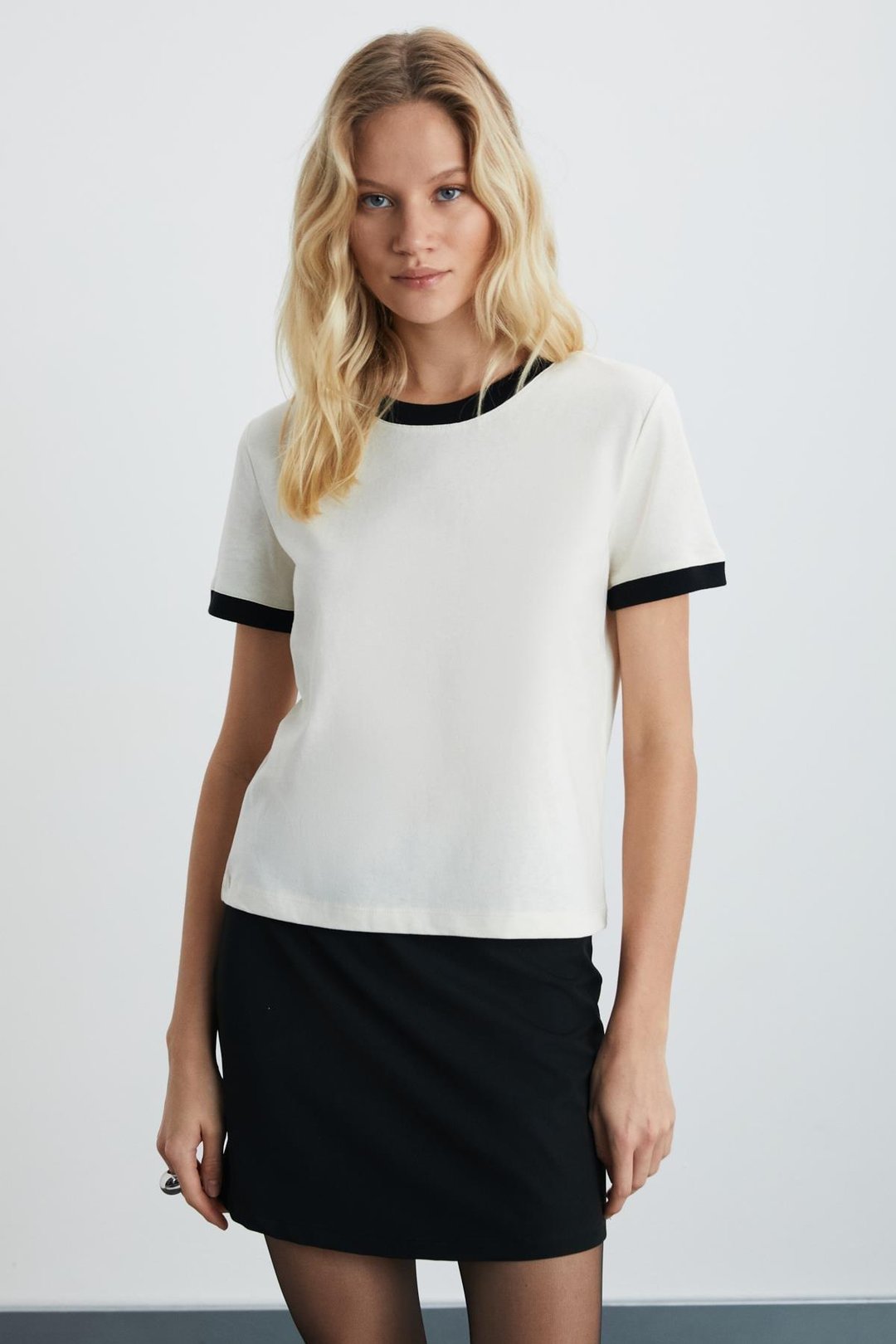 ASHLEY Kadın Ekru T-Shirt